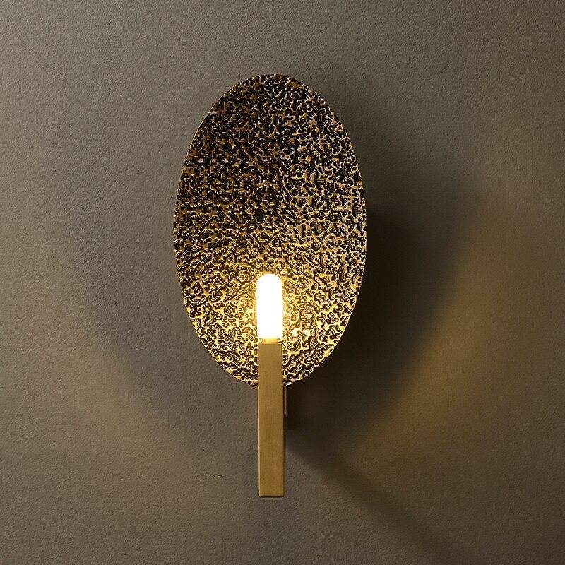 wall lamp LED design wall lamp with gold base and Luxury metal tile