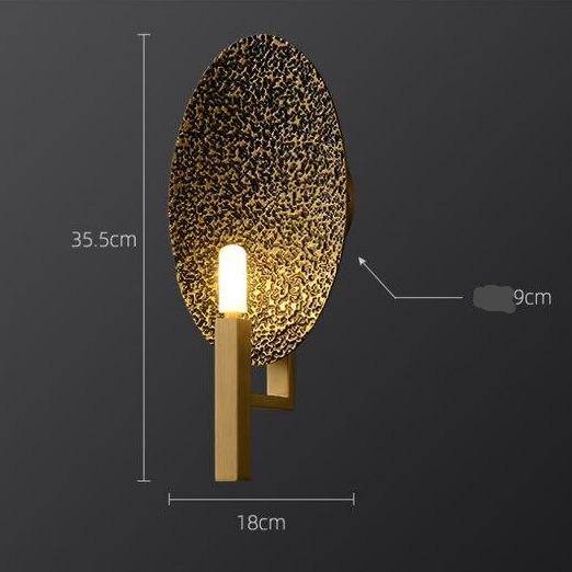 wall lamp LED design wall lamp with gold base and Luxury metal tile