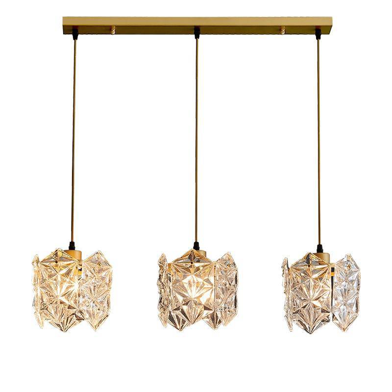 pendant light LED design with lampshade crystal glass Luxury