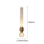 Applique murale design LED en verre allongé Luxury