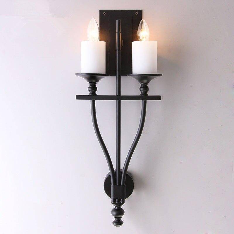 wall lamp retro LED wall light with two marble bulbs