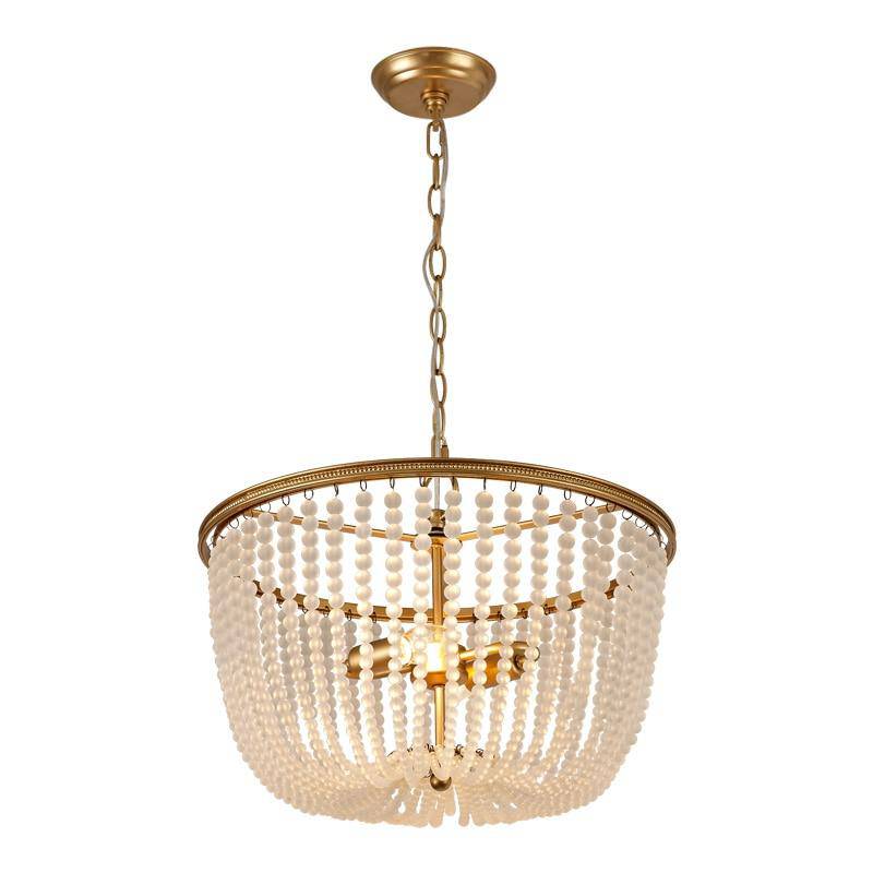 Suspension design LED dorée avec abat-jour en verre cristal Luxury