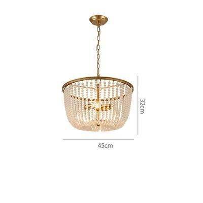 pendant light gold LED design with lampshade crystal glass Luxury