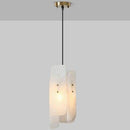 Suspension design en marbre blanc LED style Luxury