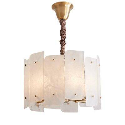 Suspension design en marbre blanc LED style Luxury - vue 7 sur 7
