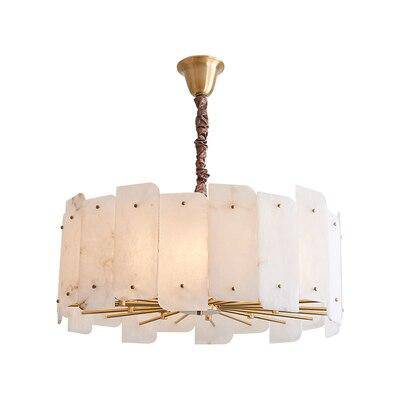 Suspension design en marbre blanc LED style Luxury - vue 6 sur 7