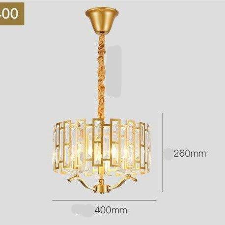 Lámpara de suspensión design LED dorado con pantalla de cristal Estilo hotelero