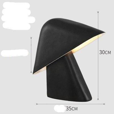 LED design table lamp with lampshade coloured triangular Luxury