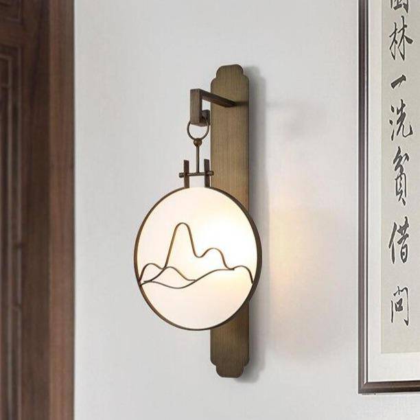 wall lamp Japanese style metal LED wall lamp