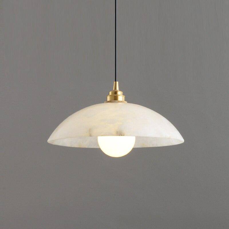 pendant light modern white marble LED