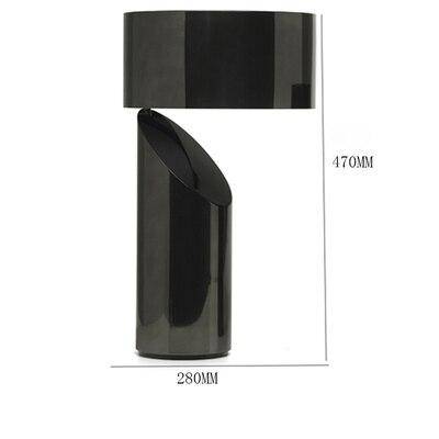 LED table lamp in cylindrical metal design
