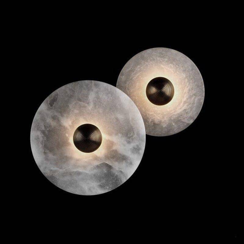 wall lamp LED design wall lamp with white marble disc