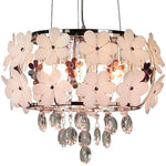 Suspension design LED avec motifs à fleurs en métal luxury