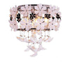 Suspension design LED avec motifs à fleurs en métal luxury