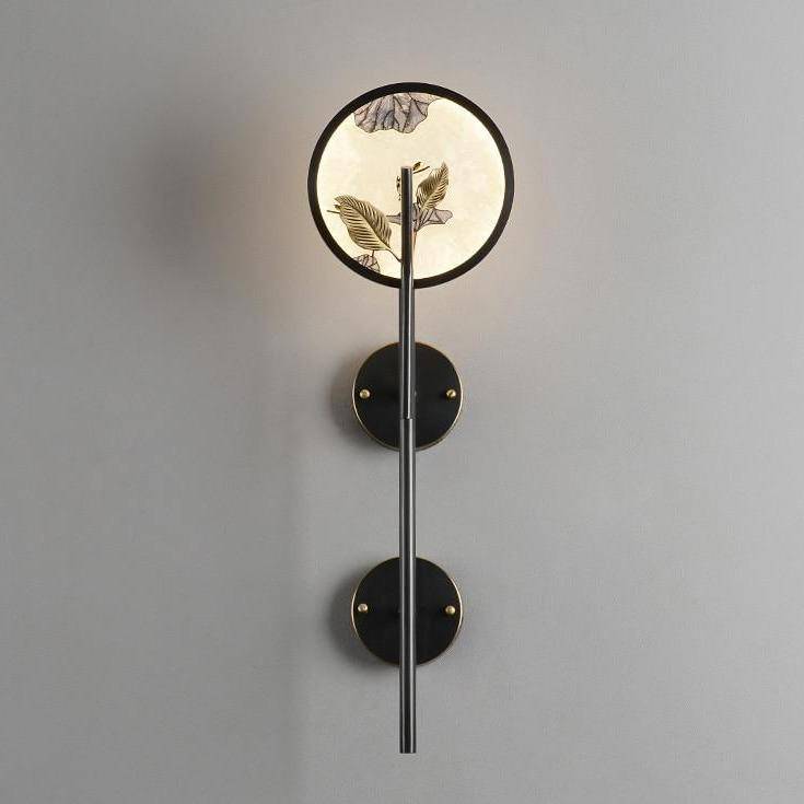 Applique murale design LED en forme de clé noir style japonais - vue 3 sur 5