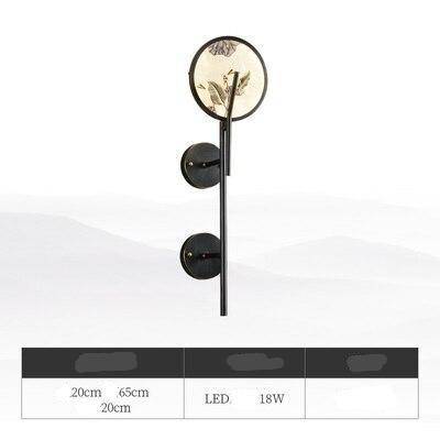 wall lamp LED wall design key shape black Japanese style