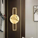 Applique murale LED avec cercle design style japonais