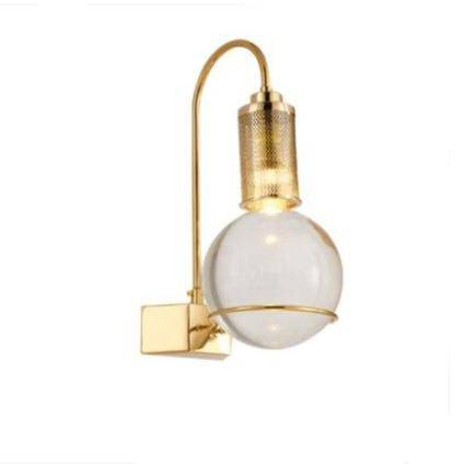 wall lamp LED wall lamp in the shape of a golden bulb and Crystal ball