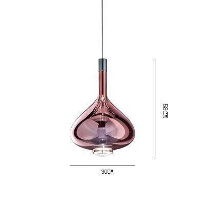 pendant light LED design with conical shape Creative glass