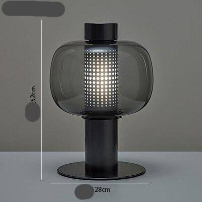 Lampe à poser moderne LED avec abat-jour en verre coloré Luxury