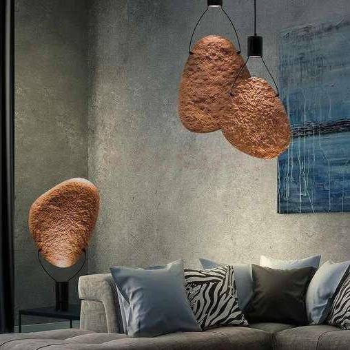 Suspension design LED avec tuiles en métal Creative - vue 3 sur 2