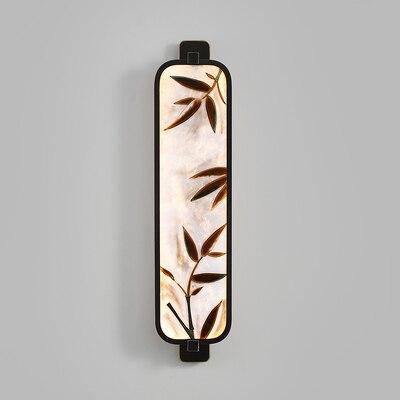 Applique murale LED rectangle aux bords arrondis style Japonais