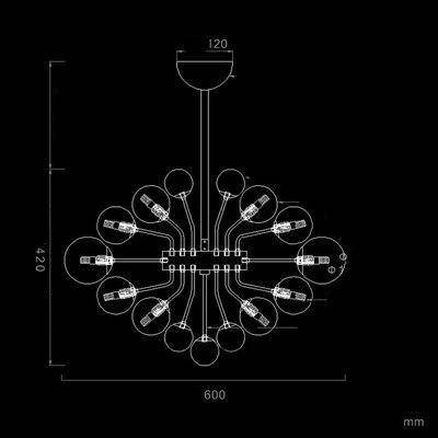 Suspension design LED avec plusieurs boules en verre Ball - vue 5 sur 11