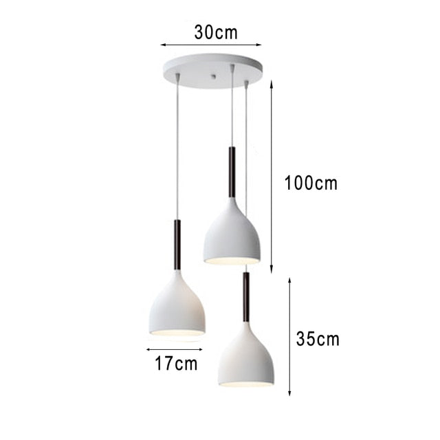 Suspension moderne LED minimaliste en métal Willo
