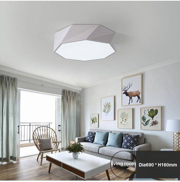 Ceiling design LED Geometric diamond Bwart