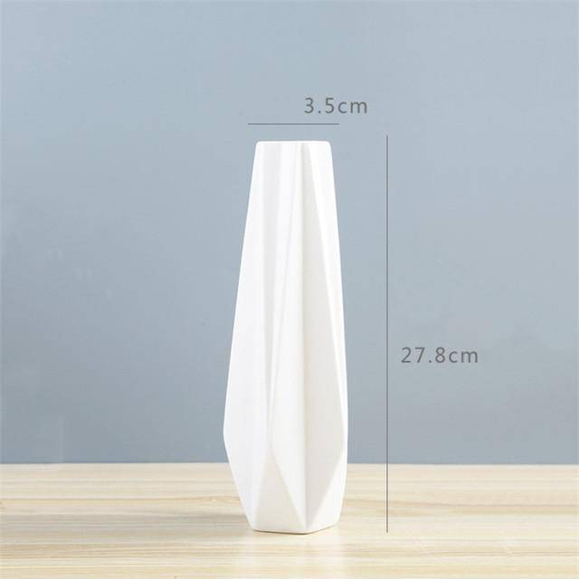 Geometric ceramic vase Wedding style