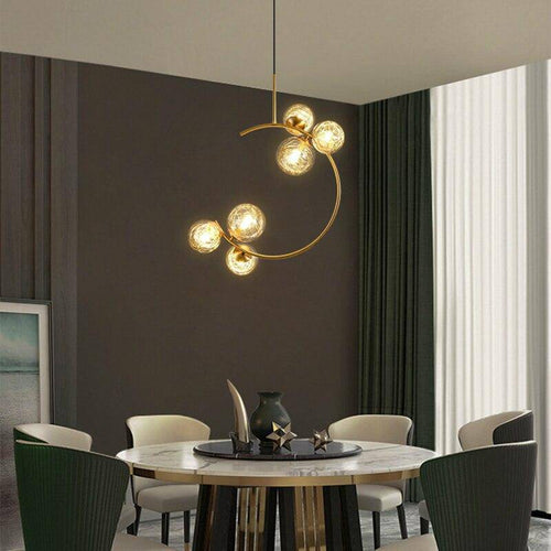 pendant light Golden LED design with Shadow metal circle