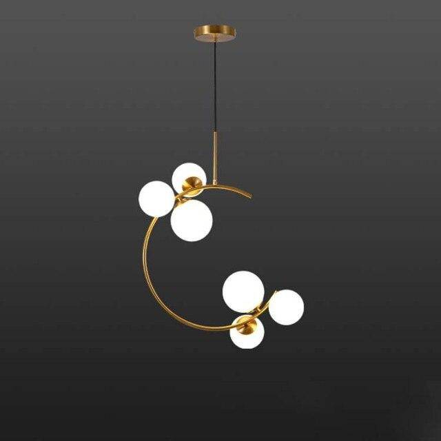 pendant light Golden LED design with Shadow metal circle