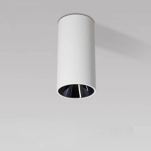 Spot en cylindre moderne à LED noir ou blanc