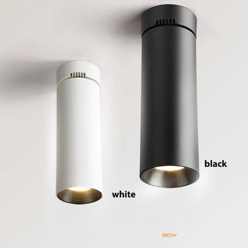 Spot moderne LED cylindre en aluminium Loft