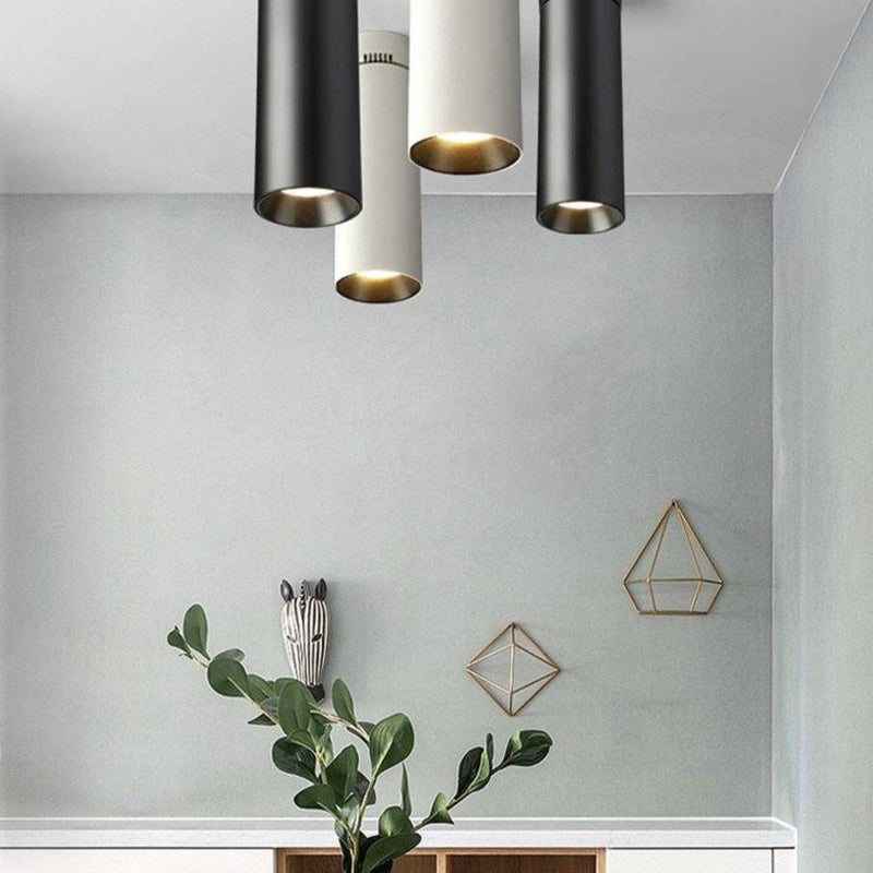 Spot moderne LED cylindre en aluminium Loft