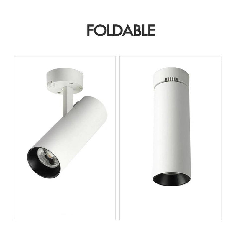 Spot moderne LED cylindre en aluminium Loft