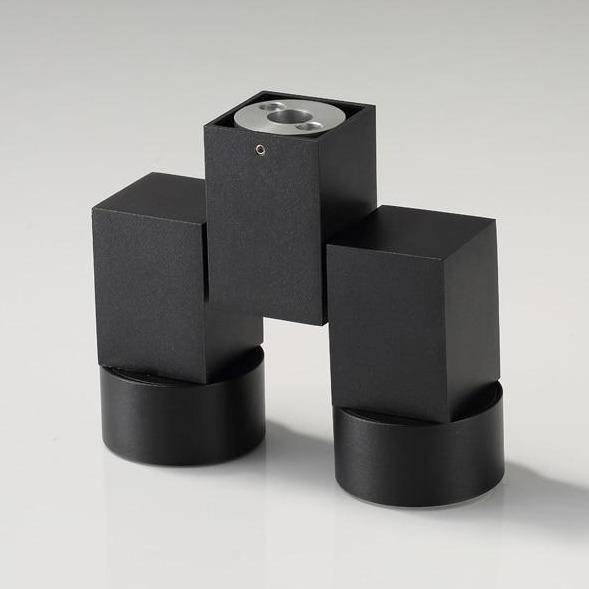 Spot moderne avec double LED en aluminium blanc