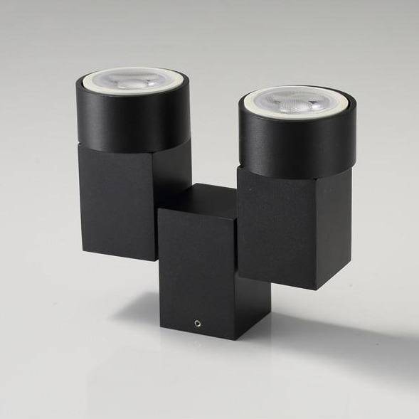 Spot moderne avec double LED en aluminium blanc