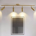 Spot moderne arrondi LED en métal doré