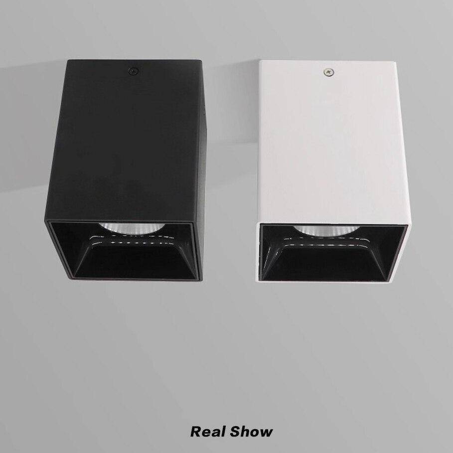 Spot moderne LED en cube noir ou blanc - vue 7 sur 7
