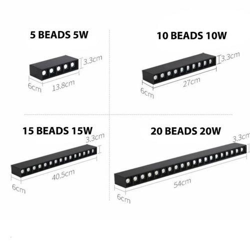 Spot moderne à LED linéaire en aluminium - vue 6 sur 5