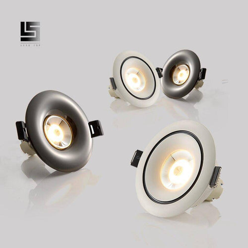 Moderno foco LED empotrado con círculo design