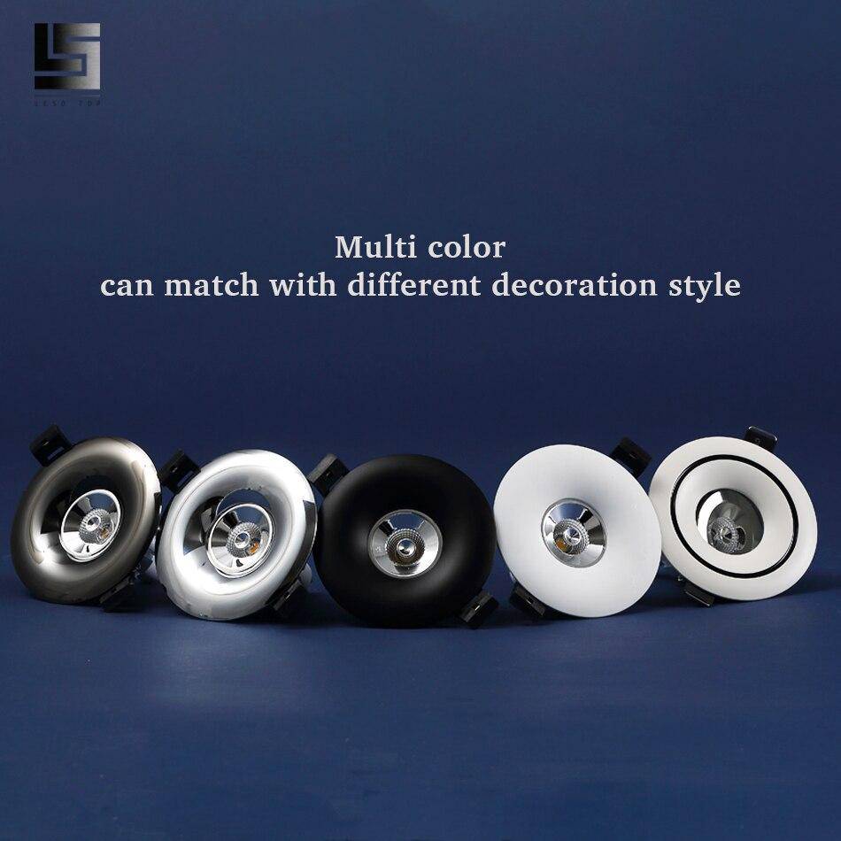 Spot moderne LED encastré avec cercle design - vue 8 sur 7