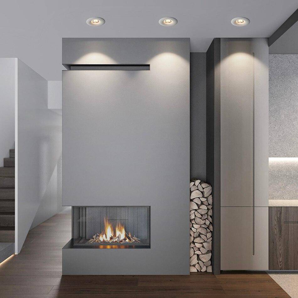 Spot moderne LED encastré avec cercle design - vue 5 sur 7