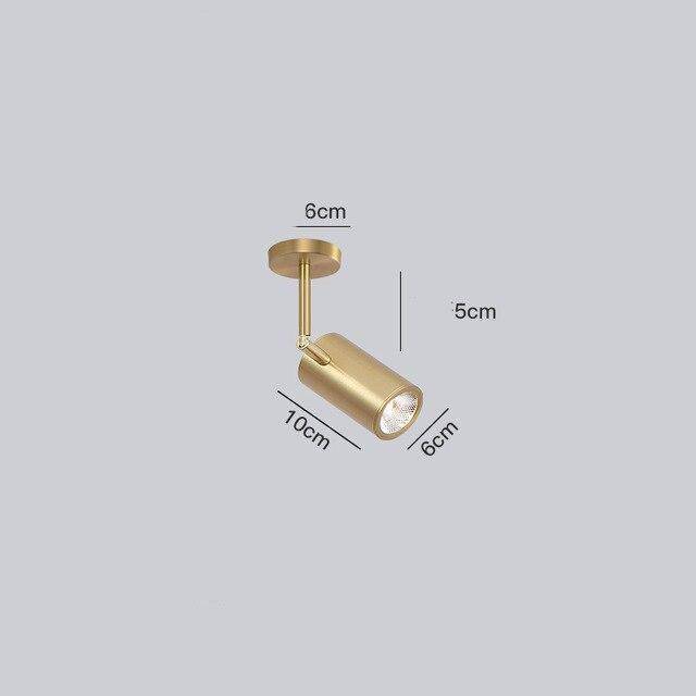 Spot moderne LED cylindre en aluminium Diano - vue 19 sur 21