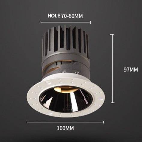 Spot encastré design LED rond - vue 10 sur 9
