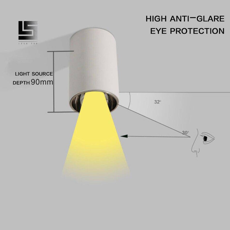 Spotlight modern rounded aluminium LED