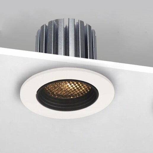 Spotlight recessed modern LED round white