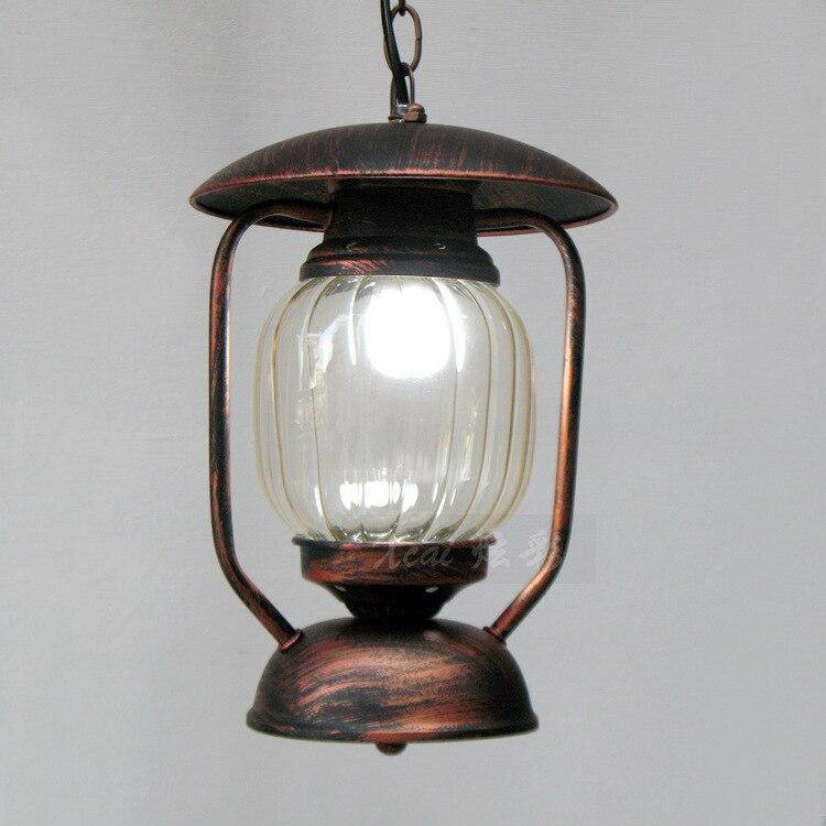 pendant light metal LED backlight with lampshade rounded glass