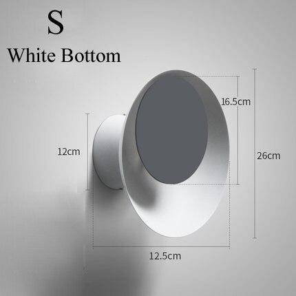 Applique murale moderne LED en métal et disque coloré - vue 9 sur 22